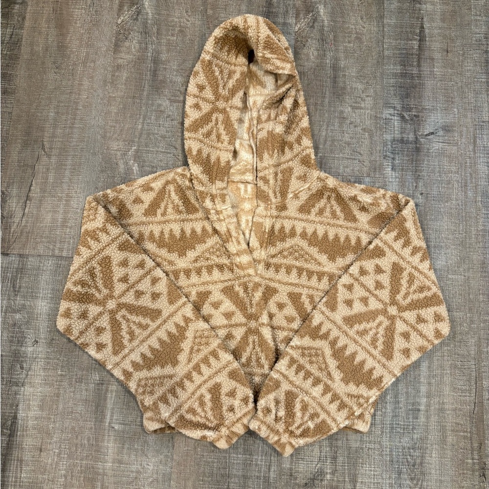 Hollister Cropped Sherpa Size Small